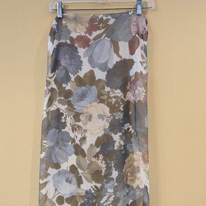 Lightweight Floral Scarf